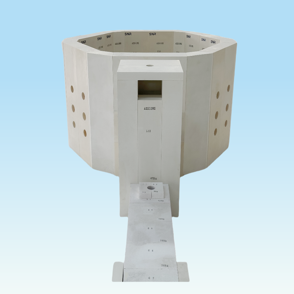 AZS Blocks Electrode Glass Furnace 